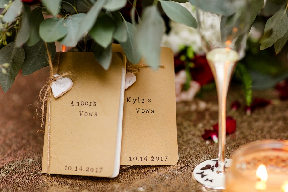 Handwritten wedding vows